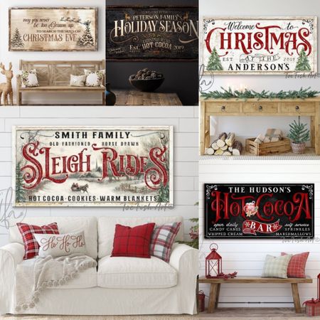 Christmas Signs from Etsy!!  Snagging the holiday season sign for our dining room! 🎄

Christmas, Christmas decor, Christmas sign, holiday, hot cocoa, sleigh rides, holiday season, metal sign, holidays, holiday decor.

#Christmas #ChristmasSign #ChristmasDecor #EtsySign 

#LTKSeasonal #LTKhome #LTKHoliday