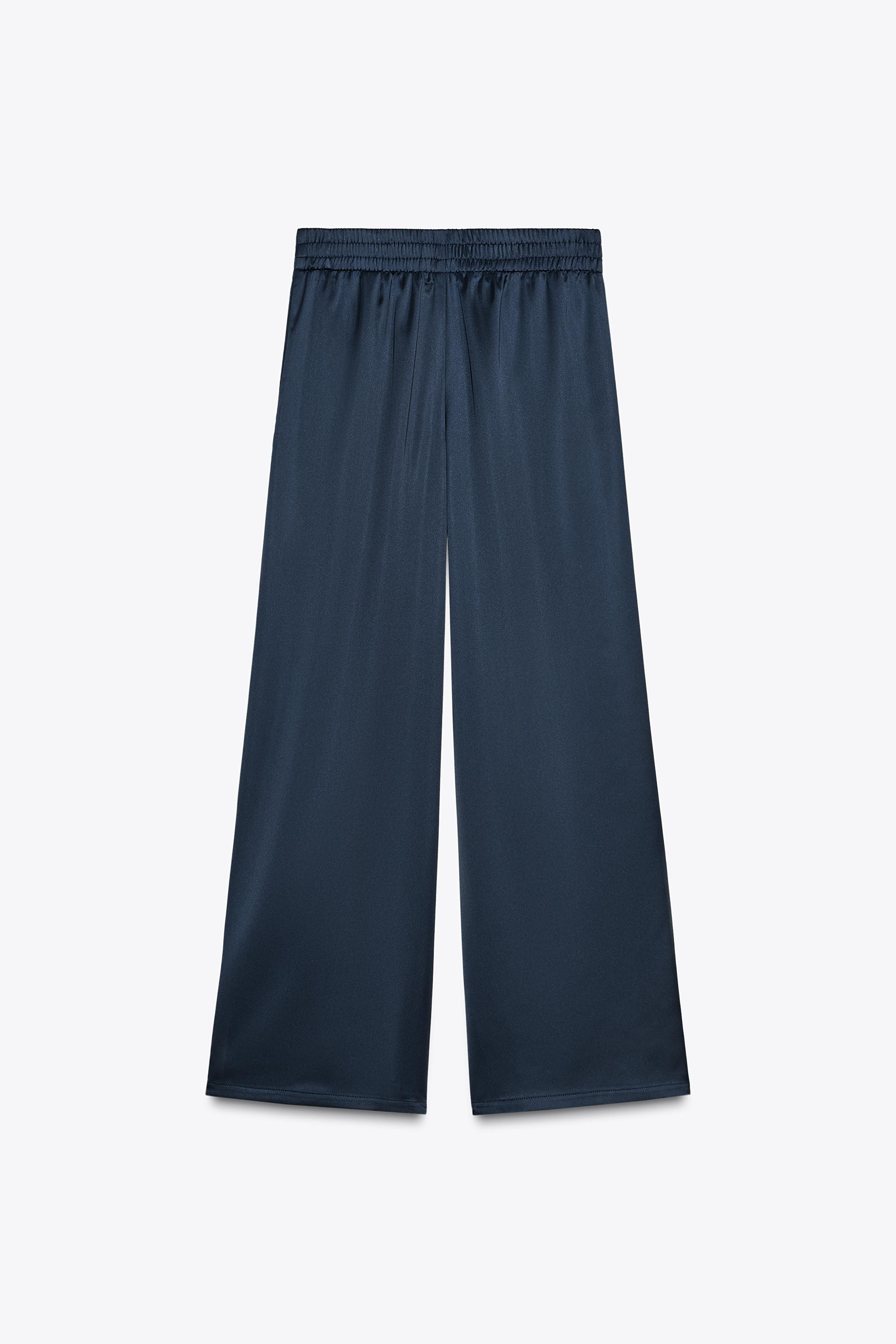 SATIN WIDE LEG PANTS$ 49.90Navy blue | 7970/399/401Add to cartSelect a sizeChoose a sizeXSView si... | Zara US