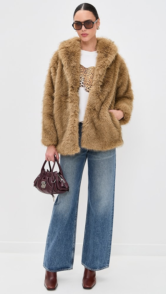 Logan Faux Fur Coat | Shopbop