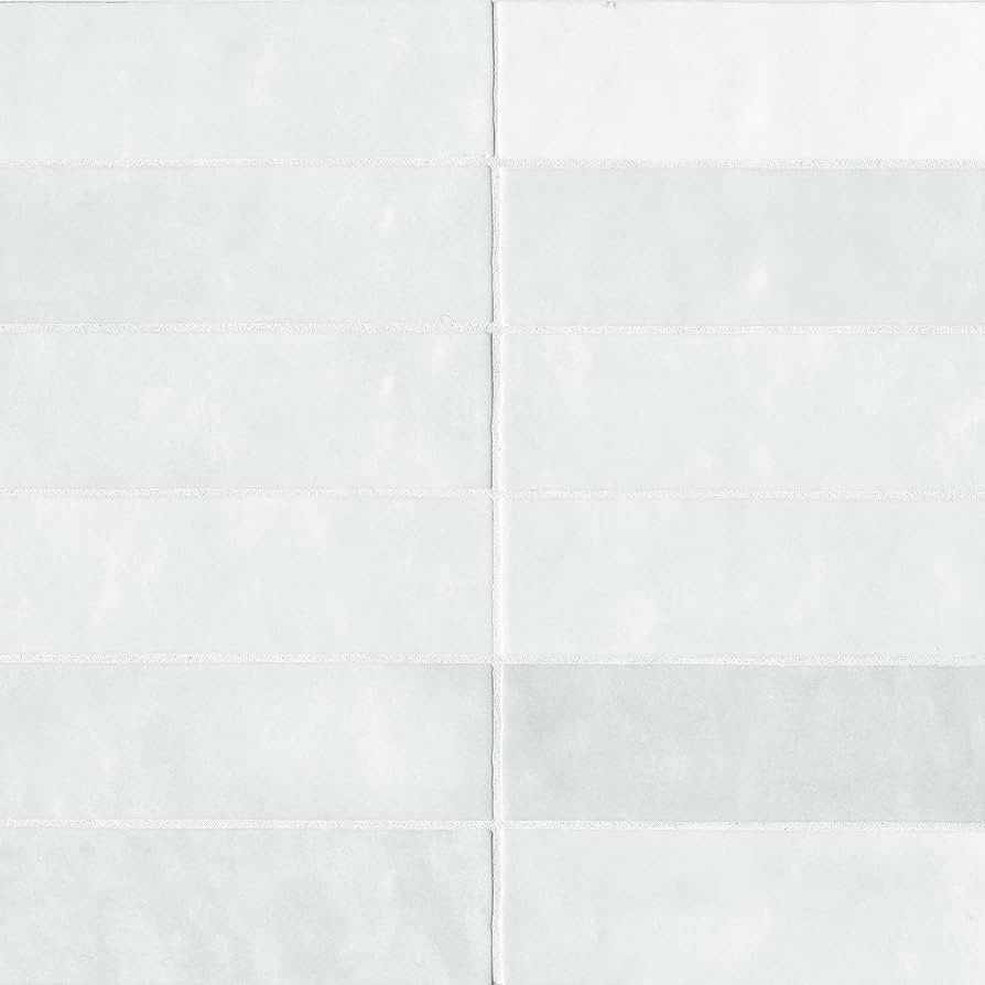 Bedrosians Cloe Gloss Ceramic Tile 2.5" x 8", White (76-Pack, 10.64 SF) | Amazon (US)