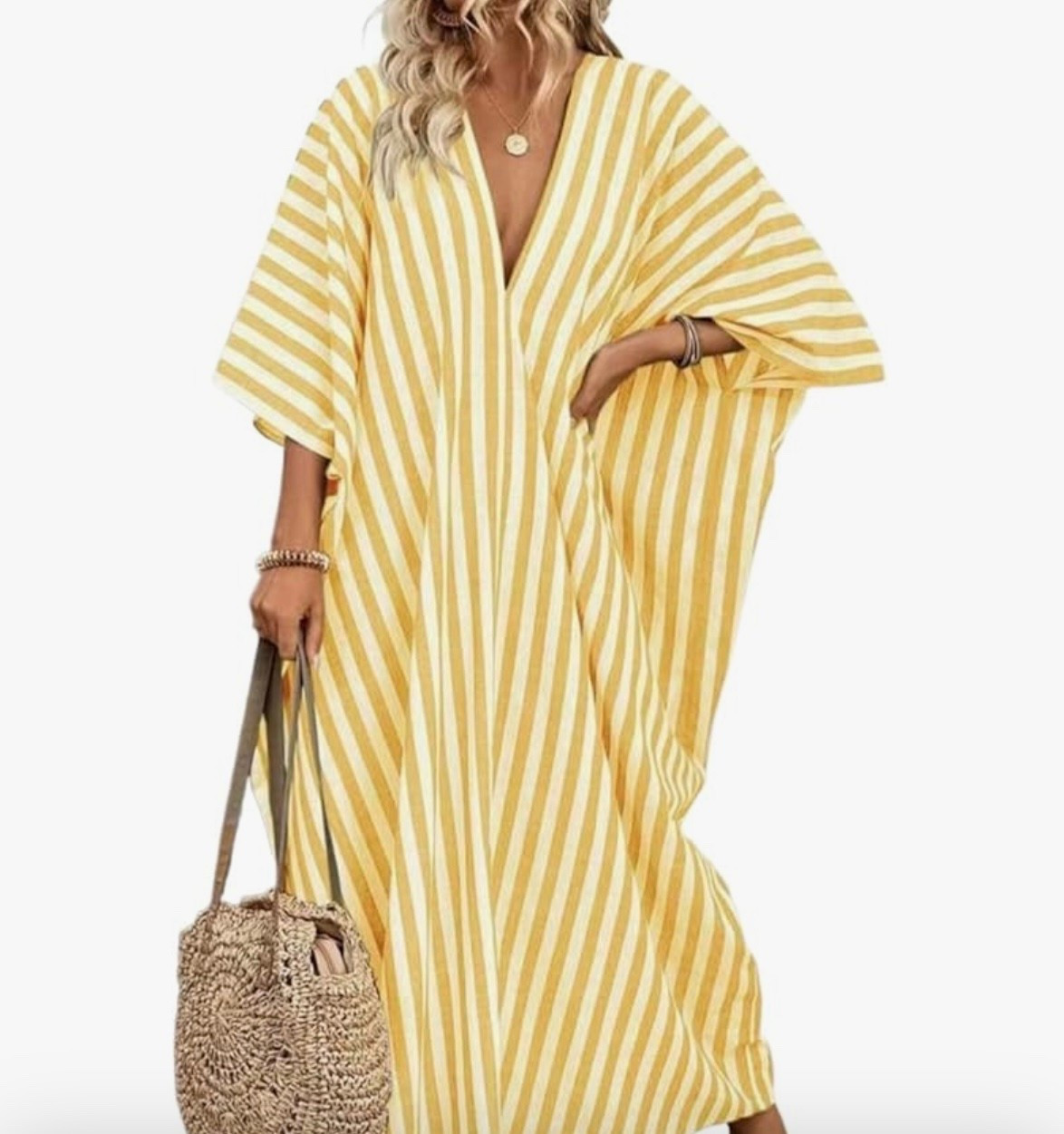 This dress looks like a summer essential and I’m ordering it not only for me, but for my sisters as well. Perfect resort wear dress, stylish beach cover up. I’m loving the stripes! Comes in several color ways. 
Happy shopping! 

#LTKOver40 #LTKmomlife #LTKTravel