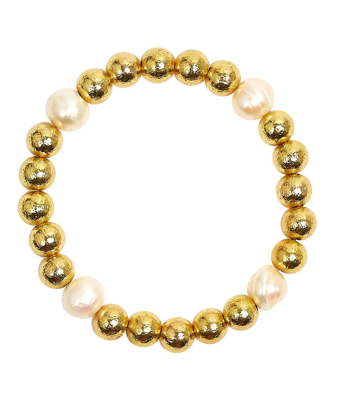 Georgia Gold Beaded Bracelet With Freshwater Pearls | Lisi Lerch | Lisi Lerch Inc