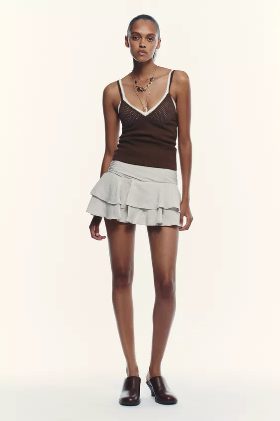 RUFFLE SKORT | Zara UK