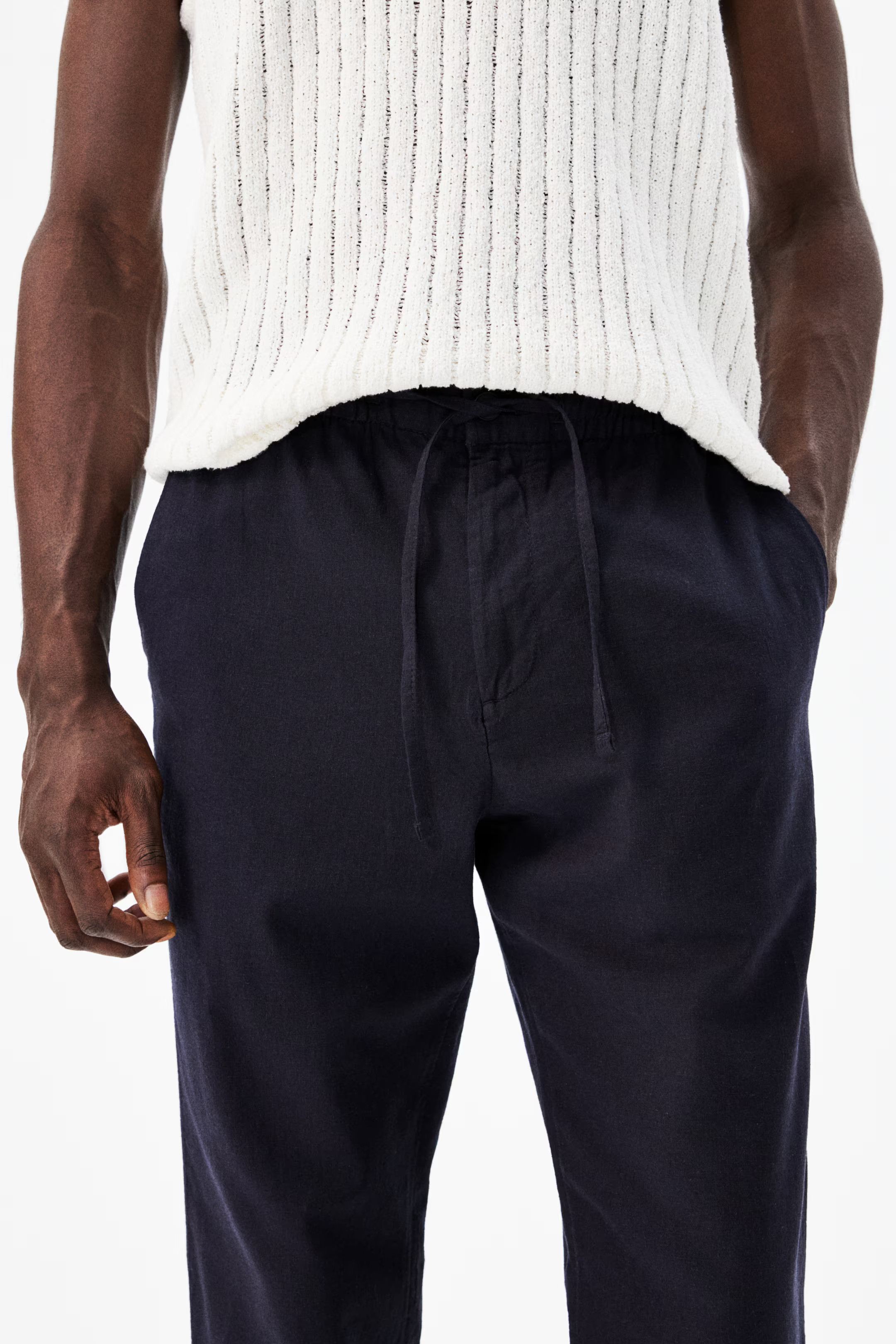 Regular-Fit Linen-Blend Pants | H&M (US + CA)