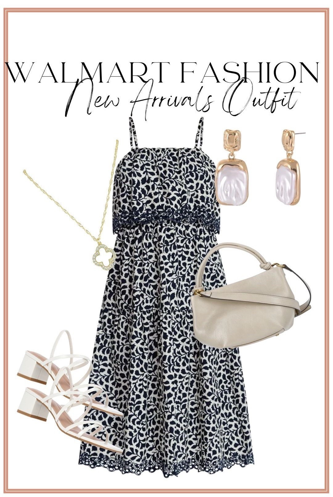 This dress is EVERYTHING 🤍🖤 The details on this new Walmart eyelet midi have me obsessed!! From the delicate eyelet trim to the flowy, flattering fit… it looks so much more expensive than it is 🙌 Perfect for spring events, brunch, church, vacations, or just elevating your everyday mom style.

Paired it with neutral heels, a chic crossbody, and gold accessories for an effortless, polished look you can wear anywhere. This is one of those easy throw-on-and-go pieces that instantly makes you feel put together ✨

Walmart is seriously crushing it with these elevated new arrivals lately and this one is going to go FAST 🏃‍♀️

#walmartfashion #walmartfinds #walmartstyle #springoutfits #springdress #midi dress #eyeletdress #affordablefashion #momstyle #everydaystyle #neutralstyle #brunchoutfit #elevatedbasics #styleonabudget #outfitinspo

#LTKootd #LTKPetite