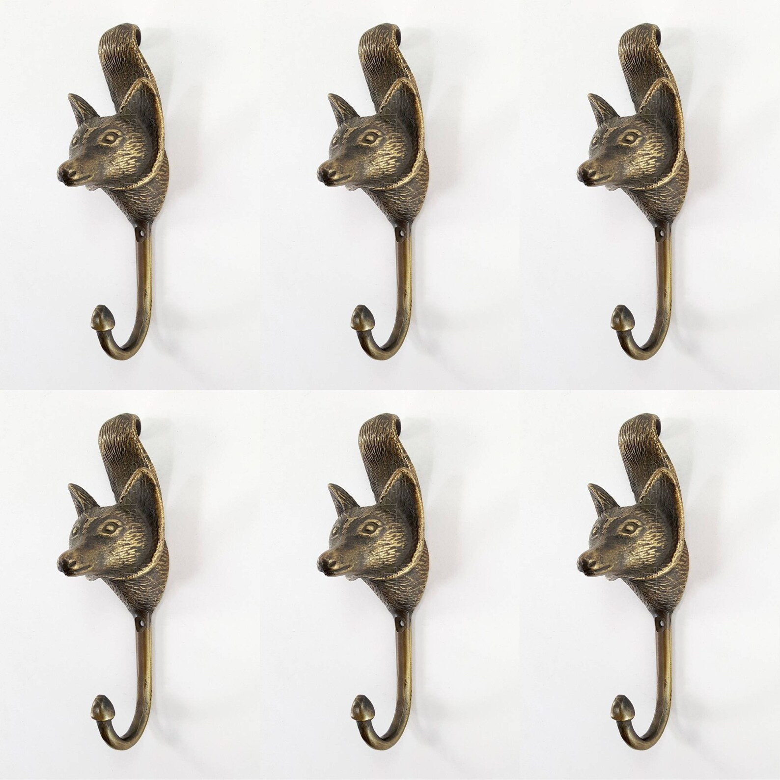 6 Solid Brass Small Version 4.1/2 Fox Head Shape With | Etsy | Etsy (US)