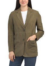 Suede Oversized Blazer | Clothing | Marshalls | Marshalls
