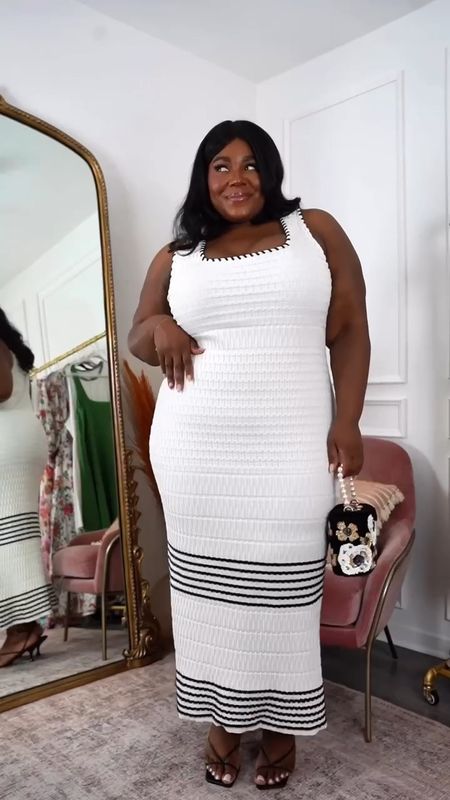 Day 4 of 5 Days of Dresses | Going a little sexy with this knit woven body on dress. Runs large. Wearing a 2X & shapewear.

Use code THAMARRXSPANX to save at checkout and free shipping 

Plus Size Dresses, White Dresses, Graduation Dress, Vacation Outfit

#LTKplussize #LTKfindsunder50 #LTKfindsunder100