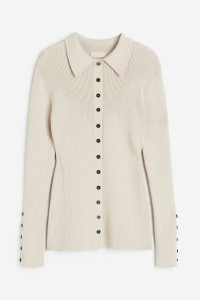Rib-knit cardigan | H&M (UK, MY, IN, SG, PH, TW, HK)