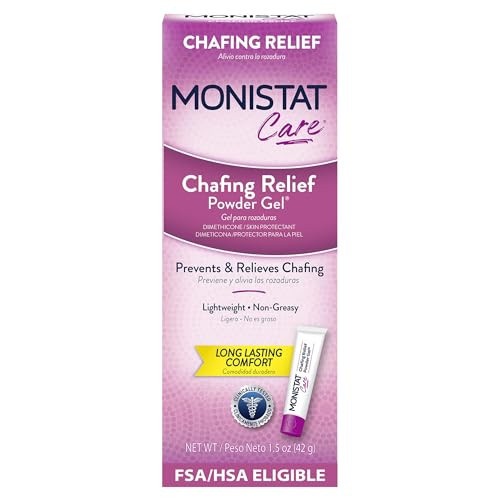 Monistat Chafing Relief Powder Gel, Long-Lasting Anti-Chafing Protection for Bikini Area, Thighs and Bra Lines, 1.5 Oz | Amazon (US)