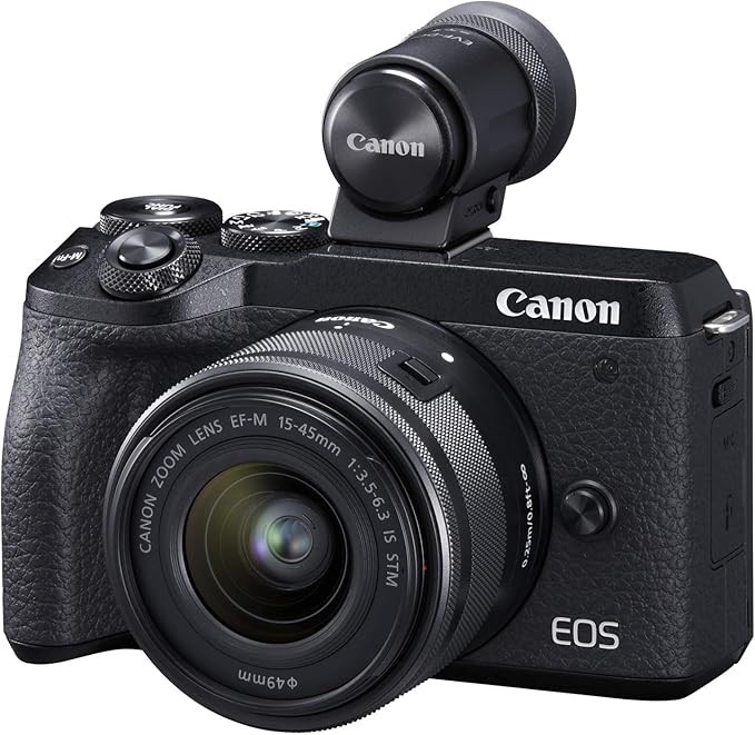 Canon EOS M6 Mark II Mirrorless Camera for Vlogging + 15-45mm Lens, CMOS, APS-C Sensor, Dual Pixe... | Amazon (US)