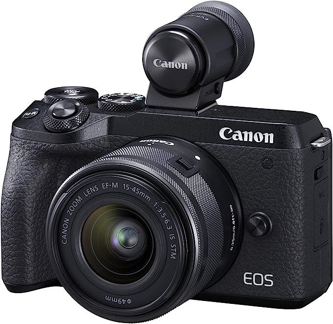 Canon EOS M6 Mark II Mirrorless Camera for Vlogging + 15-45mm Lens, CMOS, APS-C Sensor, Dual Pixe... | Amazon (US)
