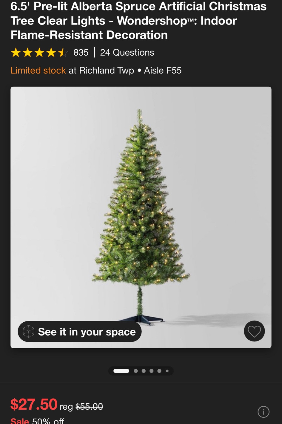 50% off trees today! 

#LTKCyberWeek #LTKHoliday #LTKSeasonal