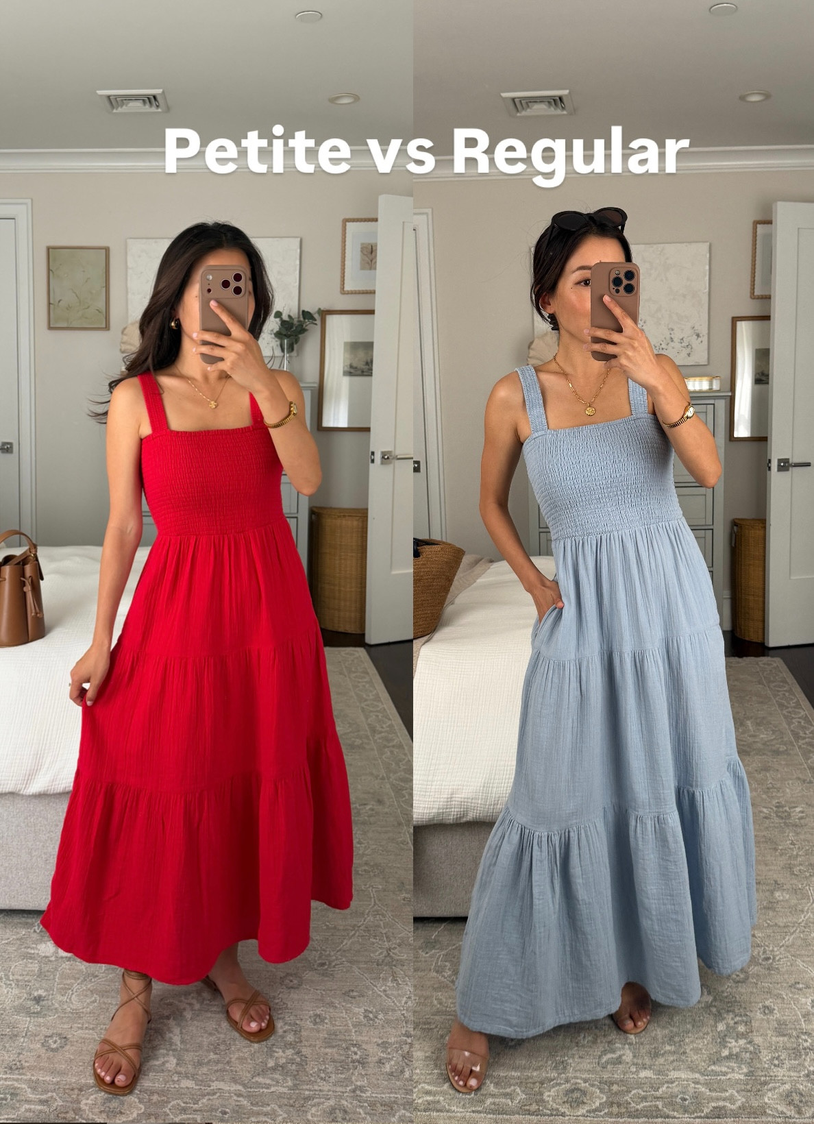 XS petite vs XS regular in Quince’s 100% organic cotton gauze dress. I have flats on in the left, and a low heel on the right. For this style the Petite is def a better length for someone 5 feet tall with flats!

Super soft with pockets. Also linked a few other items that they recently added petite sizing for! 

@quince #quincepartner

#LTKPetite #LTKmomlife #LTKootd