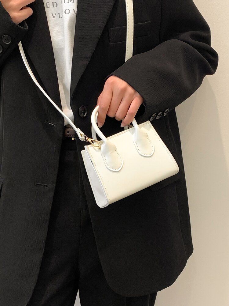 Mini Double Handle Satchel Bag | SHEIN