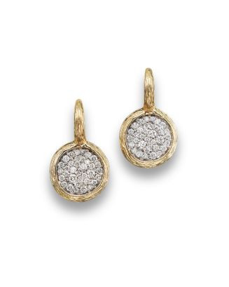 Pavé Diamond Circle Drop Earrings in 14K Yellow Gold, .75 ct. t.w. - 100% Exclusive | Bloomingdale's (US)