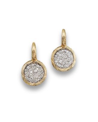 Pavé Diamond Circle Drop Earrings in 14K Yellow Gold, .75 ct. t.w. - 100% Exclusive | Bloomingdale's (US)