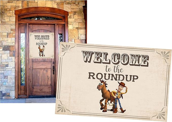 Silly Goose Gifts Toy Story and Woody Bullseye Themed Party Decoration Kit Set Bundle (Welcome De... | Amazon (US)
