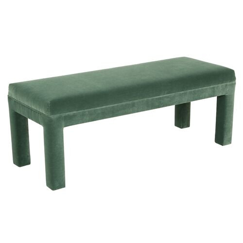 Brittany Bench, Velvet | One Kings Lane