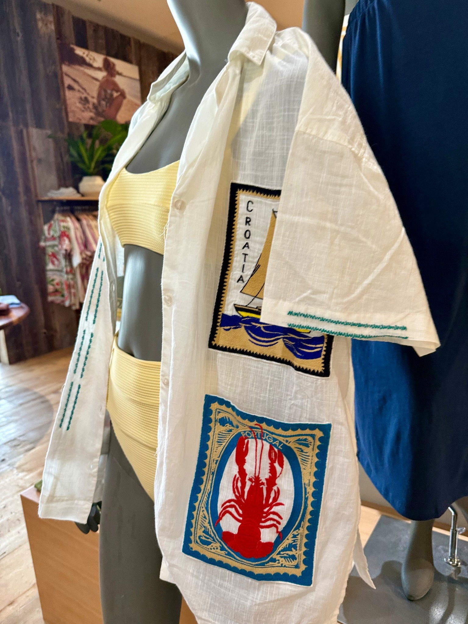 #Anthropologie is my go-to for beach wear and travel! Nothing even compares besides their online 🏝️ Amazing swim selection too! How cute is this patch embroidered button up?

#LTKTravel #LTKFindsUnder100 #LTKSwim