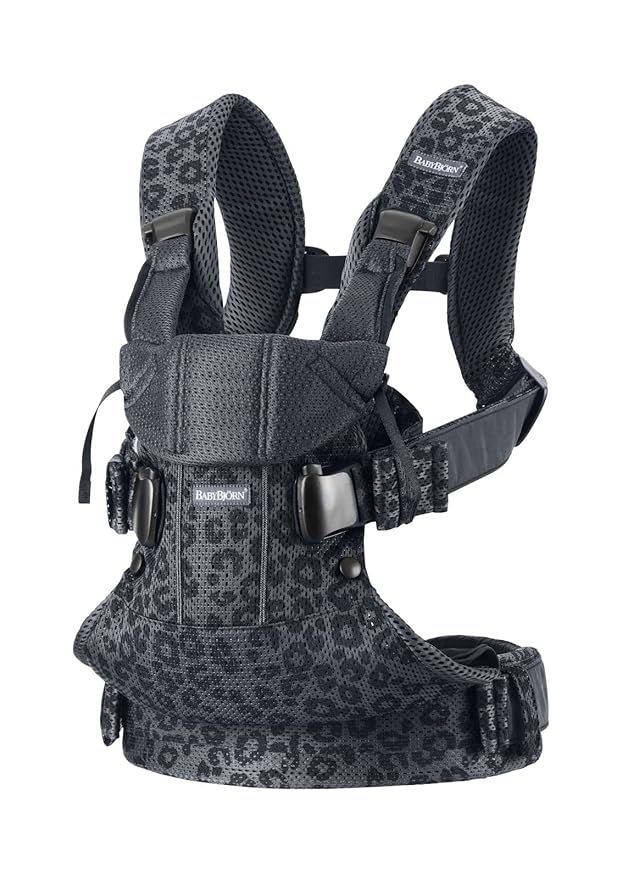 BabyBjörn Baby Carrier One Air, 3D Mesh, Anthracite/Leopard | Amazon (US)