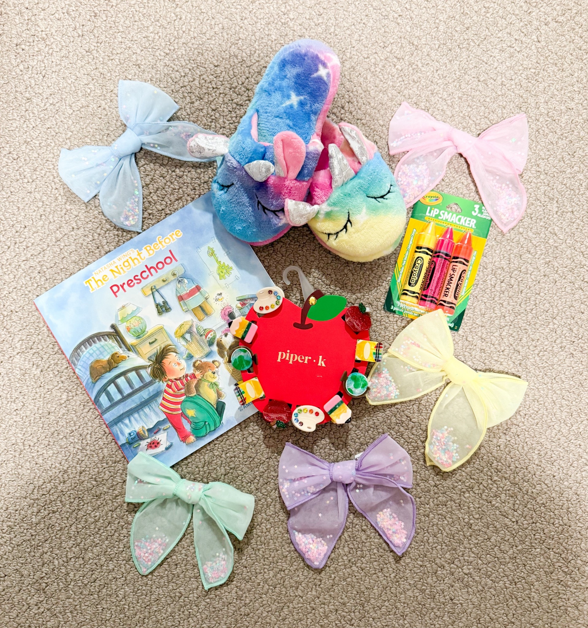 Back to school gift inspo!

BTS
Back to school
Apples
Girls bows
Confetti
Hair clips
Books
Slippers

#LTKFindsUnder50 #LTKKids #LTKSeasonal