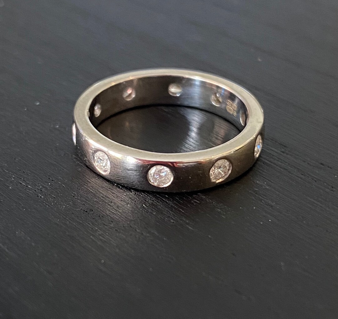 This is a beautiful diamond ring that would make a perfect wedding band or could be stacked with ... | Etsy (US)