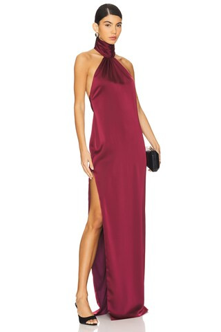 Katie May Sidrit Gown in Bordeaux from Revolve.com | Revolve Clothing (Global)