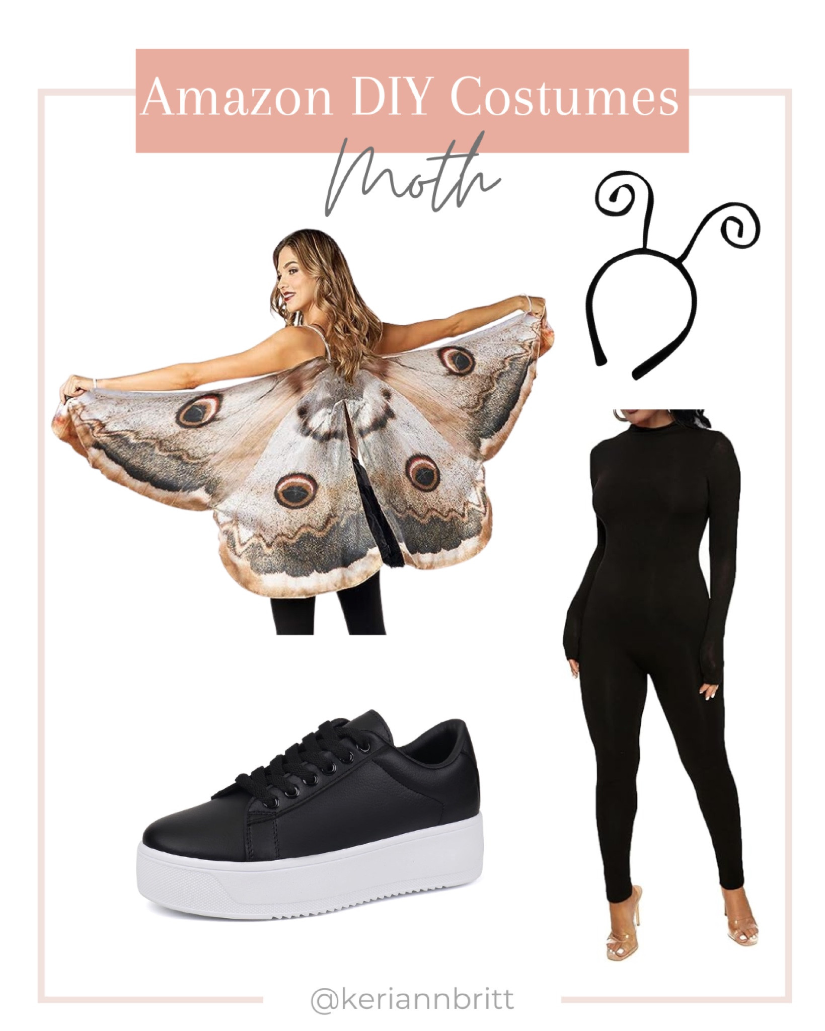 Amazon DIY Halloween Costume: Moth / Butterfly 

DIY costume / Halloween costume / women’s Halloween costume / adult Halloween / costume ideas / last minute costume / Amazon Halloween / easy costume idea 

#LTKstyletip #LTKHalloween #LTKSeasonal
