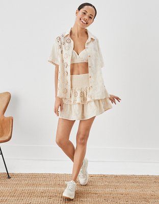AE Oversized Boyfriend Resort Shirt | American Eagle Outfitters (US & CA)