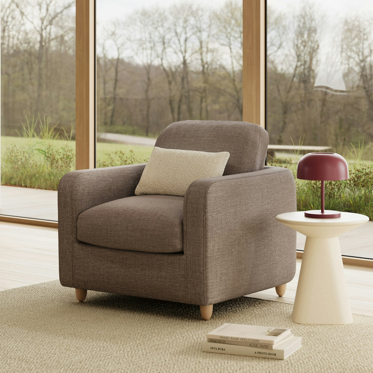 Vati 37" Lounge Chair - Buckler Brown | Article