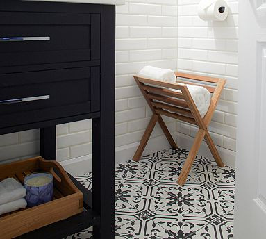 Lya Teak Towel Holder | Pottery Barn (US)