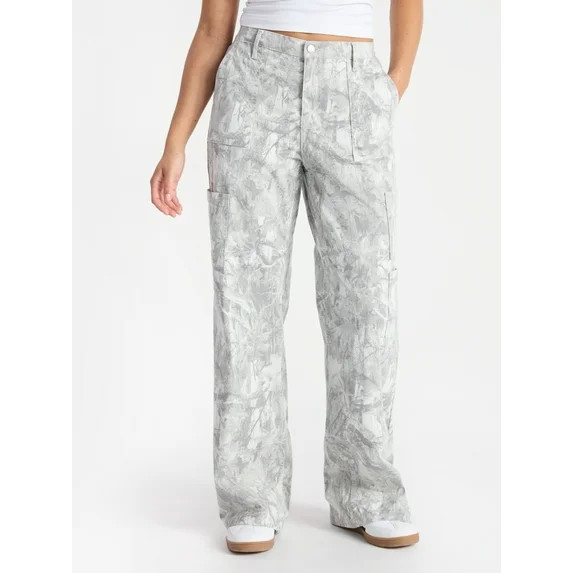 No Boundaries Wide Leg Cargo Pants, 29.5'' Inseam, Women's and Women's Plus XXS-4X | Walmart (US)