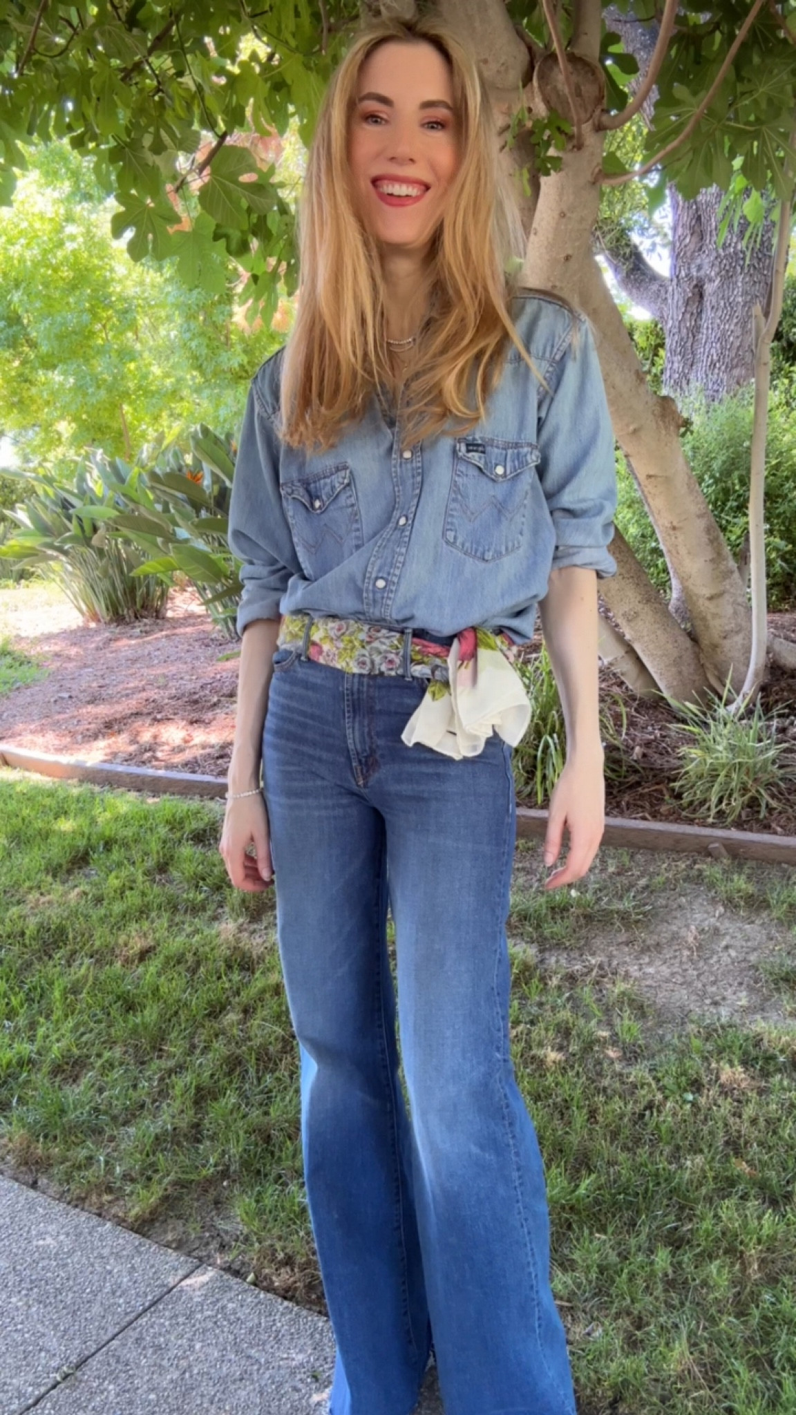 Double denim is practical for summer. I like breaking it up with a scarf tied around my waist so it doesn’t look too theme-y. 


#LTKSeasonal #LTKFind #LTKunder50