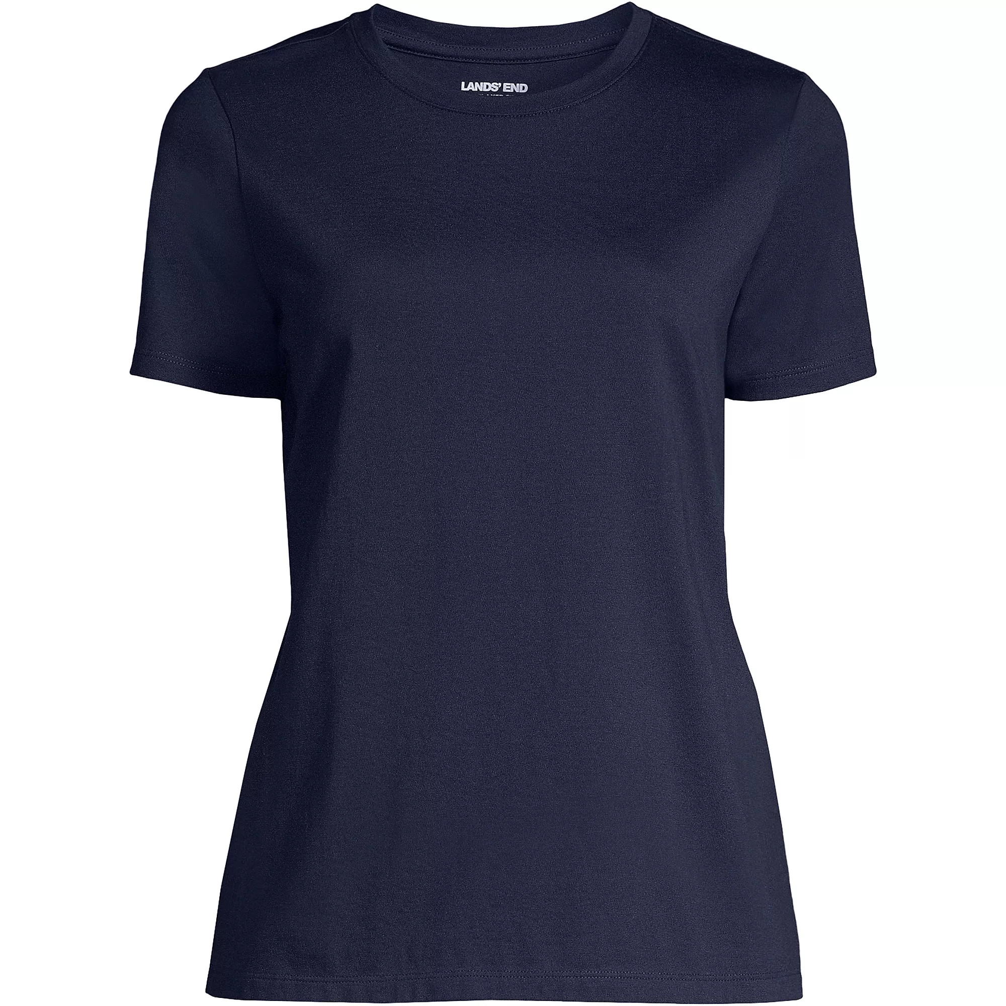 Supima Cotton Crewneck T-Shirt | Lands' End (US)