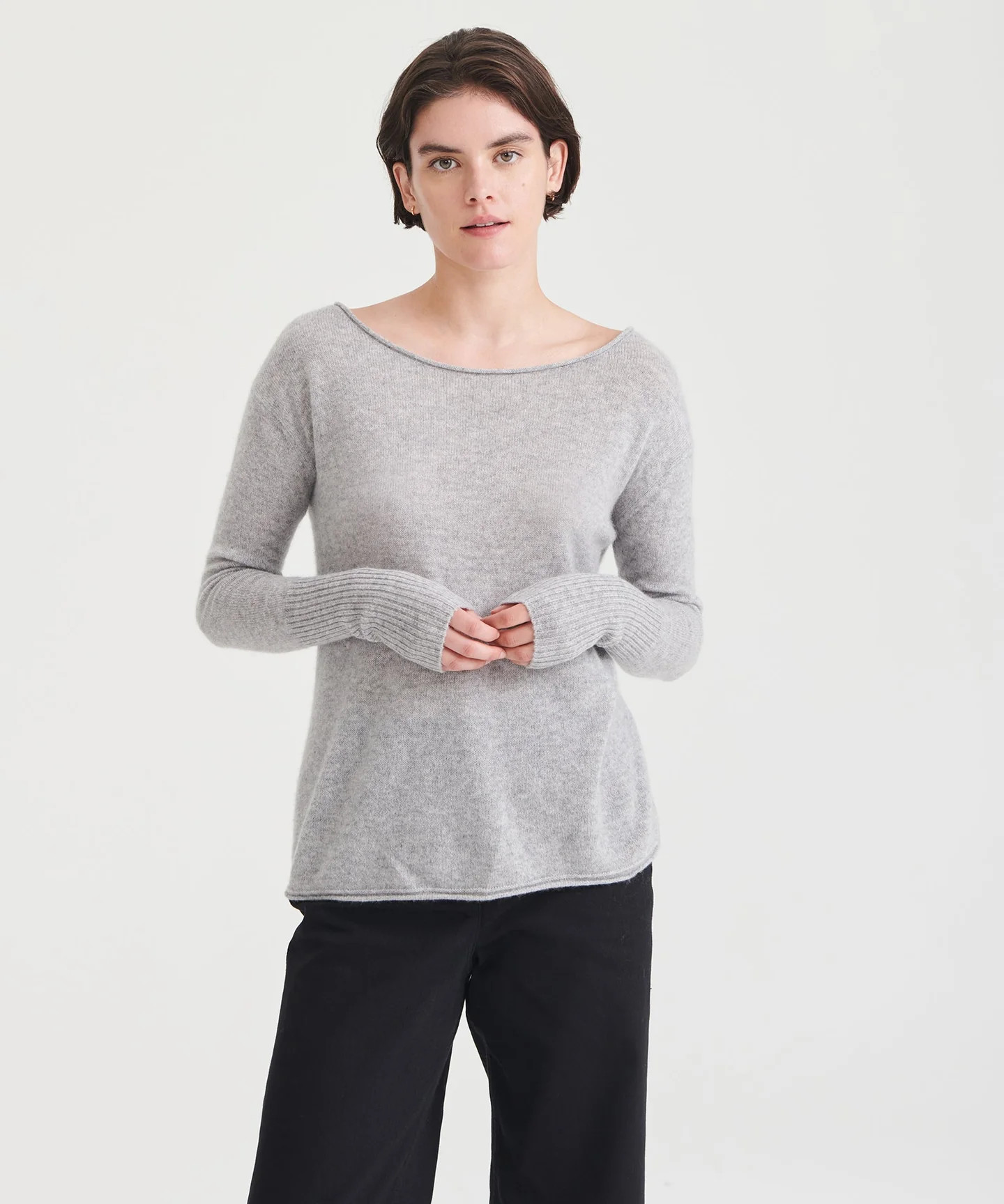 Cashmere Boatneck Sweater | NAADAM