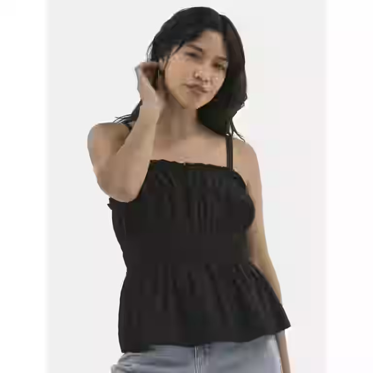 Time and Tru Women's Smocked Tank Top, Sizes XS-XXXL | Walmart (US)
