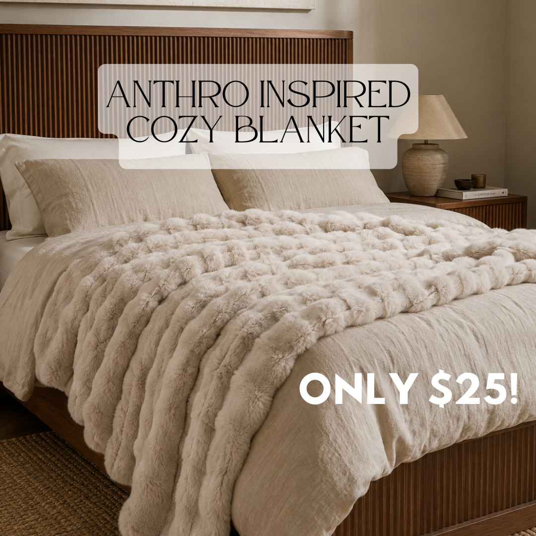 cozy anthro inspired blanket from walmart! snag one of these blankets up for $25 #walmarthome #walmartfinds 

 #LTKSeasonal #LTKHome