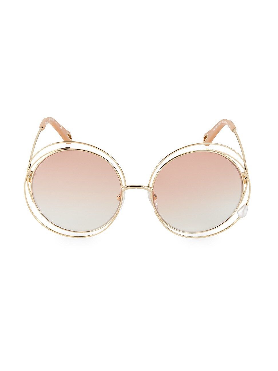 Carlina Pearl 58MM Round Sunglasses | Saks Fifth Avenue