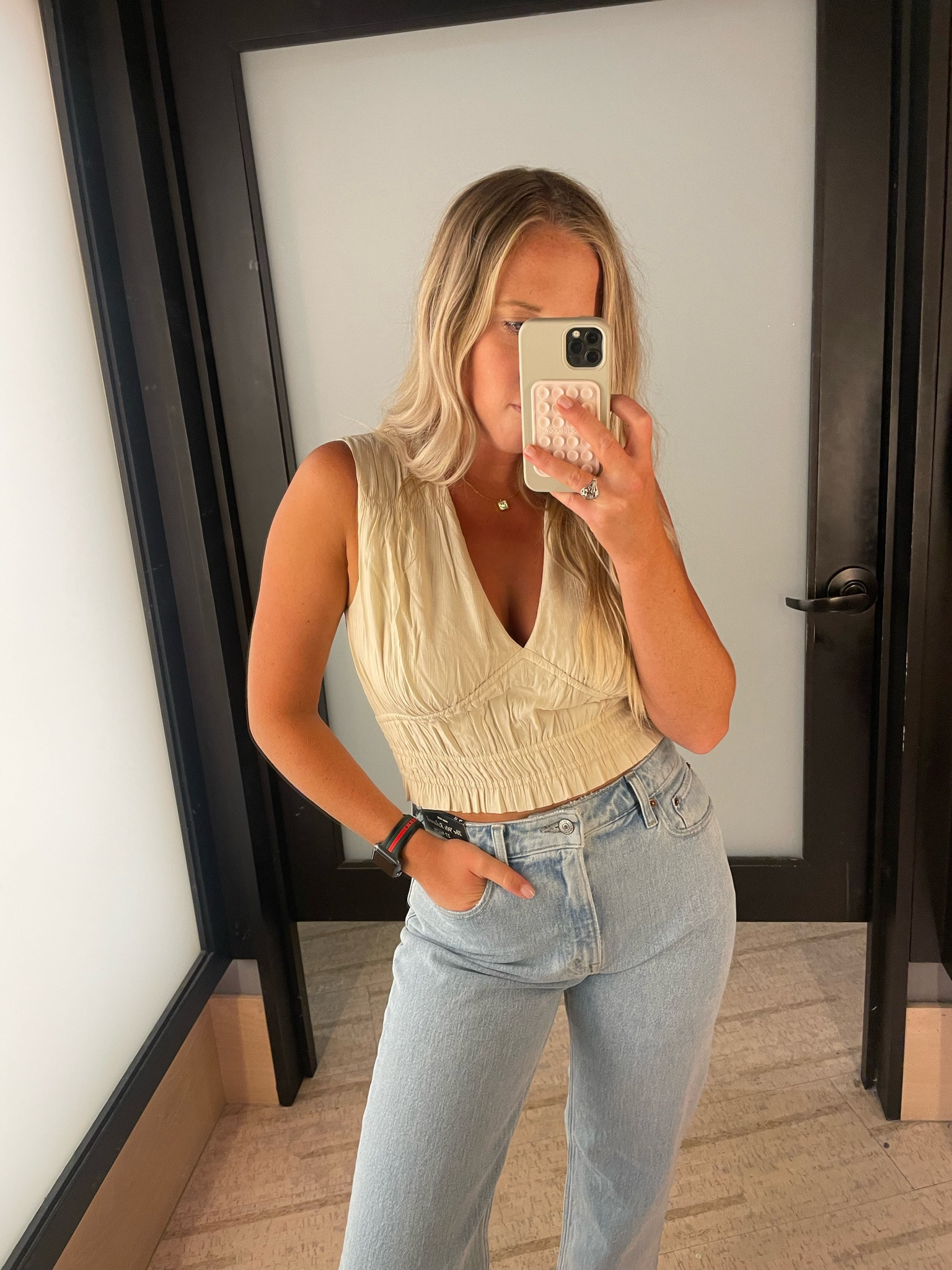 Loved the detail & simplicity of this top! You can buy it with matching pants as well 

#LTKunder100 #LTKSeasonal #LTKFind