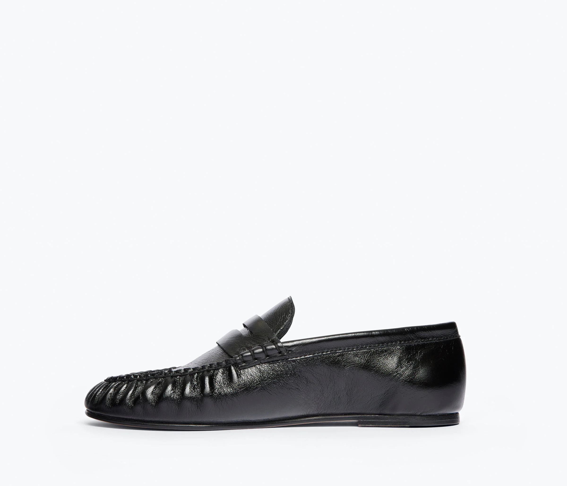 SYDNEY RUCHED PENNY LOAFER | Frēda Salvador