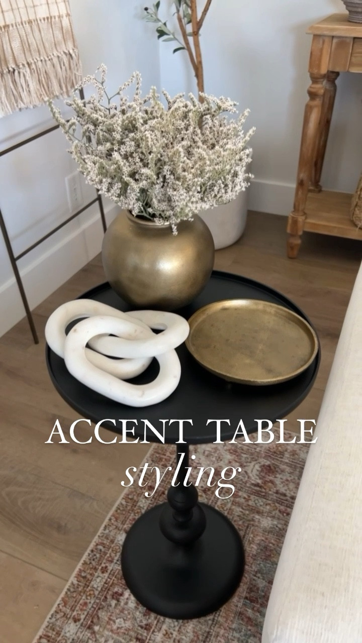 Accent Table Styling
Come style my new Target black end table with me. 

Living room, family room, accent table, side table, end table, sofa table 

#LTKhome #LTKstyletip #LTKFind