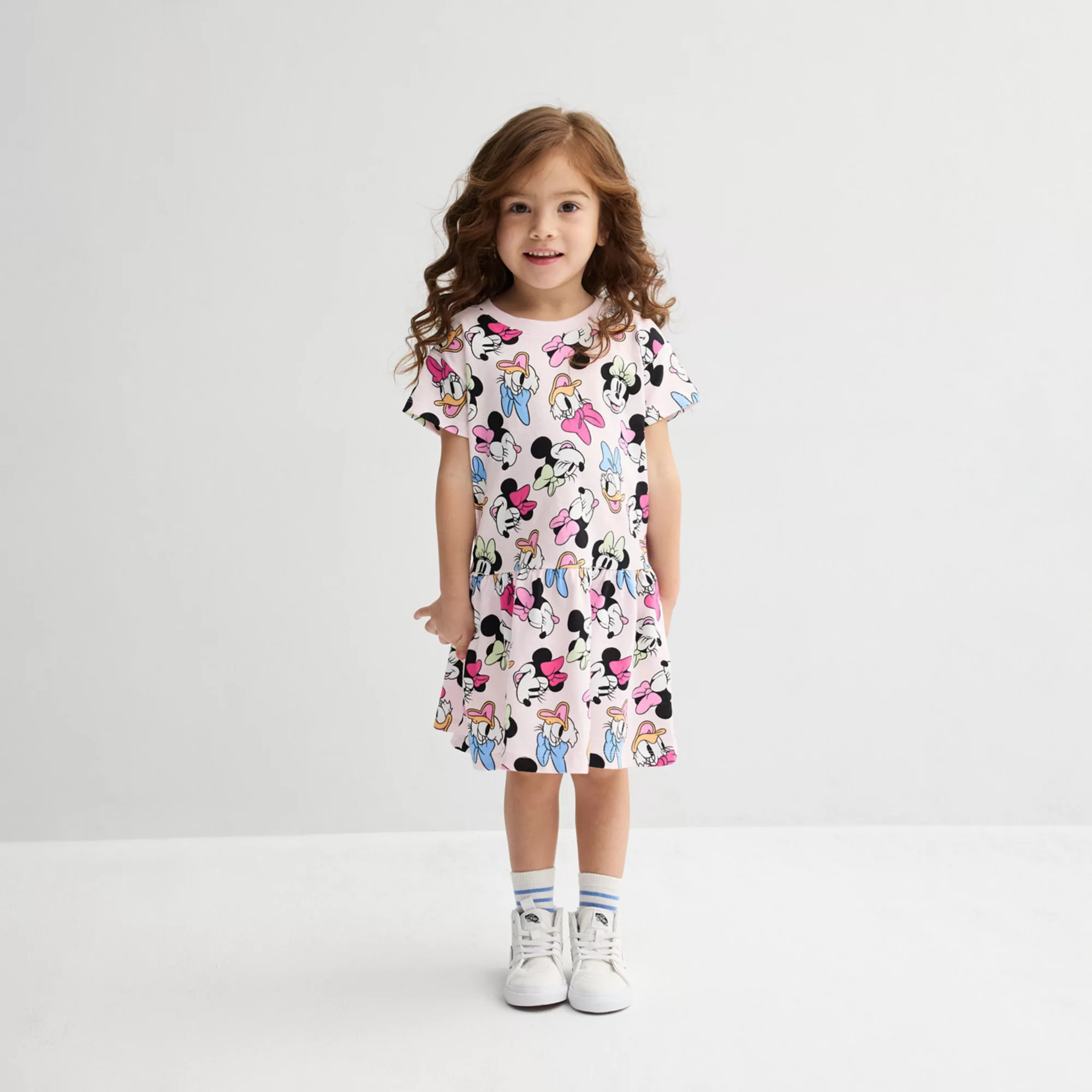 Baby & Toddler Girl Disney's Mickey Mouse & Friends Drop Waist Knit Dress | Kohl's