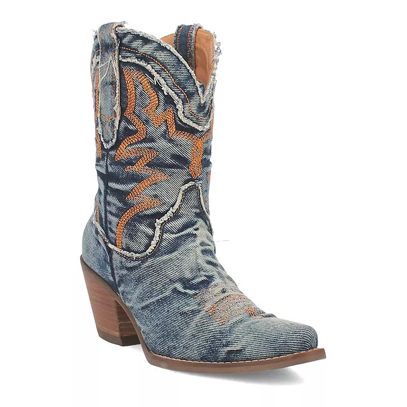 Dingo Yall Need Dolly Women's Denim Cowboy Boots, Size: 9.5, Blue | Kohl's