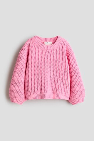 H & M - Chenille-Knit Sweater - Pink | H&M (US + CA)