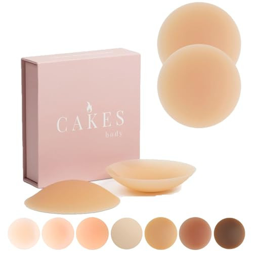 znvwki Cakes Body Nipple Cover, Cakes Grippy Seamless Covers, Cakes Cover, Cakes Body Grippy Not Sticky Seamless Covers | Amazon (US)