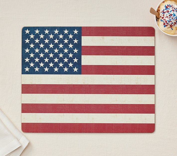 American Flag Cork Placemat | Pottery Barn Kids