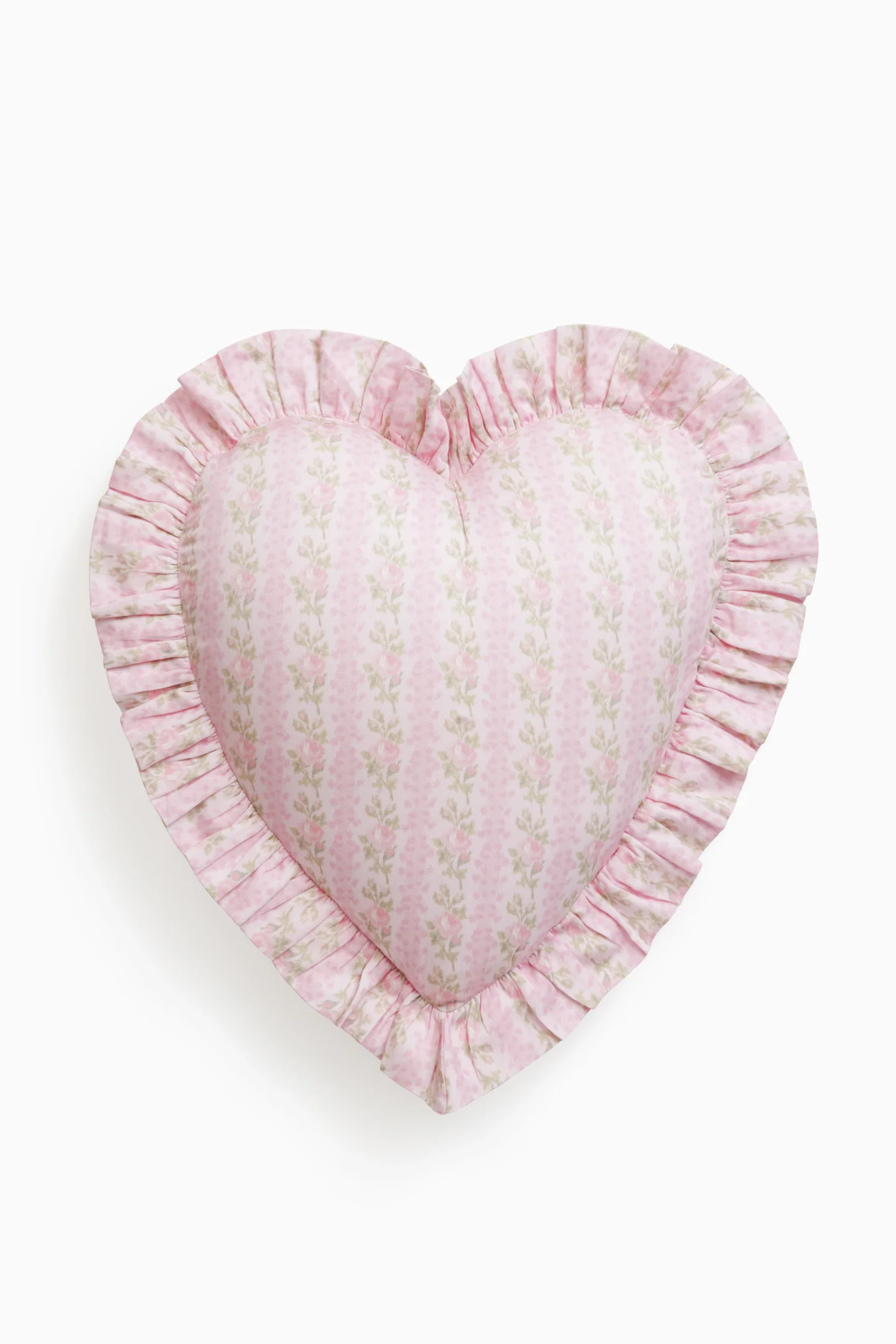 Forever In Love Ruffle Heart Pillow | LoveShackFancy