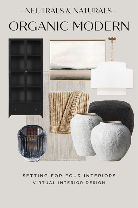 Designer picks - sales and saves! This black cabinet is 25% off! This pendant is on sale too. 

Organic modern, transitional, farmhouse, neutral, natural, earthy, black, white, beige, Wayfair, Amazon home, Amazon finds, founditonamazon, black cabinet, throw blanket, pendant, brass, abstract art, landscape art, vase, pouf ottoman, budget, affordable 