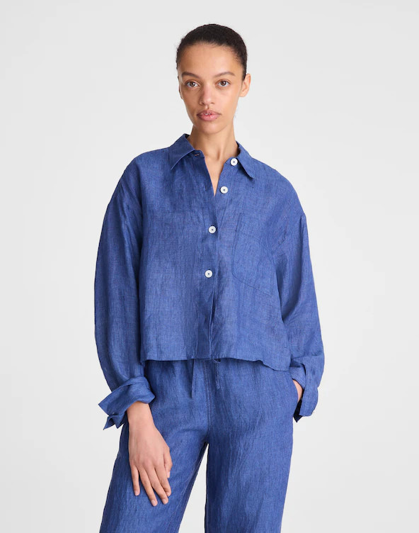 Straight-Hem Shirt in 100% Linen | Madewell